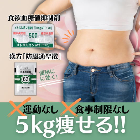 ダイエット・セット | メトホルミン500mg +防風通聖散【28日分】